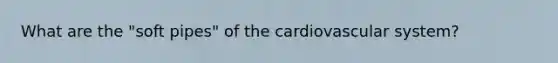 What are the "soft pipes" of the cardiovascular system?
