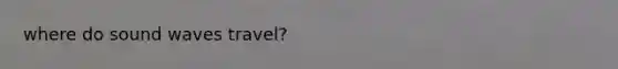 where do sound waves travel?