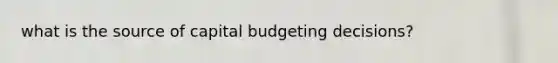 what is the source of capital budgeting decisions?