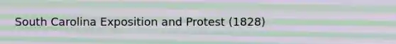 South Carolina Exposition and Protest (1828)