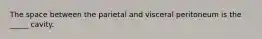 The space between the parietal and visceral peritoneum is the _____ cavity.