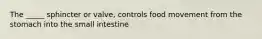 The _____ sphincter or valve, controls food movement from the stomach into the small intestine