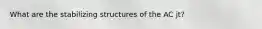 What are the stabilizing structures of the AC jt?