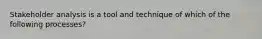 Stakeholder analysis is a tool and technique of which of the following processes?