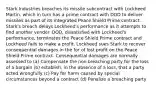 Stark Industries breaches its missile subcontract with Lockheed Martin, which in turn has a prime contract with DOD to deliver missiles as part of its integrated Peace Shield Prime contract. Stark's breach delays Lockheed's performance as it attempts to find another vender. DOD, dissatisfied with Lockheed's performance, terminates the Peace Shield Prime contract and Lockheed fails to make a profit. Lockheed sues Stark to recover consequential damages in the for of lost profit on the Peace Shield Prime contract. Consequential damages are normally assessed to (a) Compensate the non breaching party for the loss of a bargain (b) establish, in the absence of a loss, that a party acted wrongfully (c) Pay for harm caused by special circumstances beyond a contract (d) Penalize a breaching party