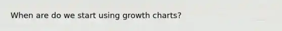 When are do we start using growth charts?