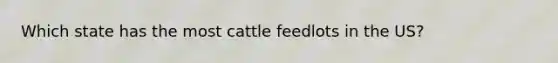 Which state has the most cattle feedlots in the US?