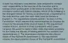 A state has enacted a new election code designed to increase voter responsibility in the exercise of the franchise and to enlarge citizen participation in the electoral process. None of its provisions conflict with federal statutes. Which of the following is the strongest reason for finding unconstitutional a requirement in the state election code that each voter must be literate in English? A. The requirement violates Article I, Section 2 of the Constitution, which requires that representatives to Congress be chosen by the people of the several states B. The requirement violates Article I, Section 4 of the Constitution which gives Congress the power to make or alter state regulations providing for the Times and Manner of holding elections for senators and representatives C. The requirement violates the due process clause of the Fourteenth Amendment D. The requirement violates the equal protetion clause of the Fourteenth Amendment