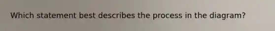 Which statement best describes the process in the diagram?