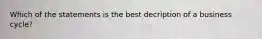 Which of the statements is the best decription of a business cycle?