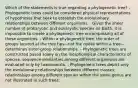 Which of the statements is true regarding a phylogenetic tree? - Phylogenetic trees could be considered physical representations of hypotheses that seek to establish the evolutionary relationships between different organisms. - Given the sheer number of prokaryotic and eukaryotic species on Earth, it is impossible to create a phylogenetic tree encompassing all of these organisms. - Within a phylogenetic tree, the order of groups located at the tree tips—not the nodes within a tree—determines sister-group relationships. - Phylogenetic trees are constructed based solely on the morphological characteristics of species; sequence similarities among different organisms are evaluated only by taxonomists. - Phylogenetic trees depict only the evolutionary relationships between different classes; relationships among different species within the same genus are not illustrated in such trees.