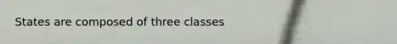 States are composed of three classes