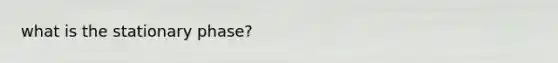 what is the stationary phase?