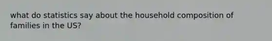 what do statistics say about the household composition of families in the US?