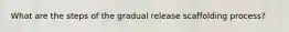What are the steps of the gradual release scaffolding process?