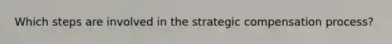 Which steps are involved in the strategic compensation process?