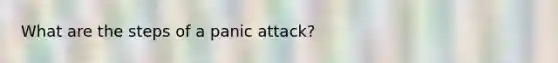 What are the steps of a panic attack?