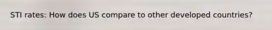 STI rates: How does US compare to other developed countries?