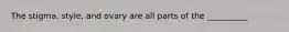 The stigma, style, and ovary are all parts of the __________