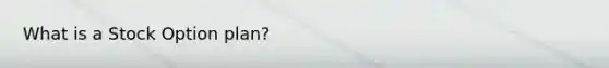 What is a Stock Option plan?