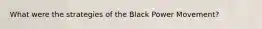 What were the strategies of the Black Power Movement?