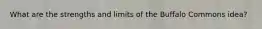 What are the strengths and limits of the Buffalo Commons idea?