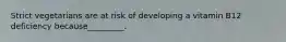Strict vegetarians are at risk of developing a vitamin B12 deficiency because_________.