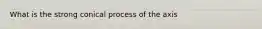 What is the strong conical process of the axis