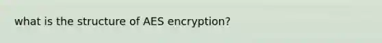 what is the structure of AES encryption?