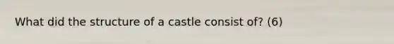 What did the structure of a castle consist of? (6)