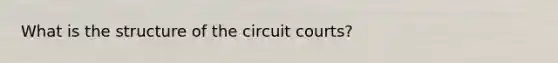 What is the structure of the circuit courts?