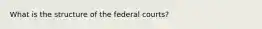 What is the structure of the federal courts?