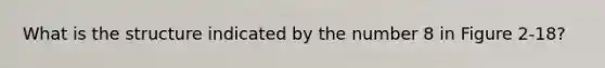 What is the structure indicated by the number 8 in Figure 2-18?