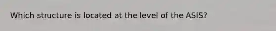 Which structure is located at the level of the ASIS?