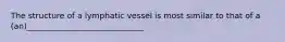 The structure of a lymphatic vessel is most similar to that of a (an)_____________________________