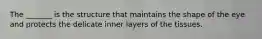 The _______ is the structure that maintains the shape of the eye and protects the delicate inner layers of the tissues.