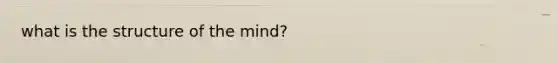 what is the structure of the mind?