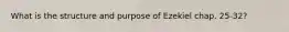 What is the structure and purpose of Ezekiel chap. 25-32?