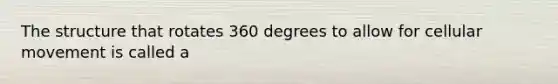 The structure that rotates 360 degrees to allow for cellular movement is called a