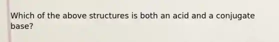 Which of the above structures is both an acid and a conjugate base?