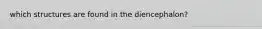 which structures are found in the diencephalon?