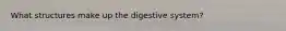 What structures make up the digestive system?