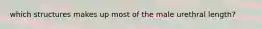 which structures makes up most of the male urethral length?