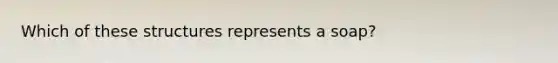 Which of these structures represents a soap?