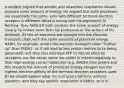 A student argued that aerobic and anaerobic respiration should produce same amount of energy. He argued that both processes are essentially the same- only with different terminal electron acceptor is different. What is wrong with his argument? A) Nothing- they SHOULD both produce the same amount of energy. Clearly he knows more than his professors or the writers of his textbook. B) Not all electrons are brought into the electron transport chain with the same amounts of potential energy. NADH, for example, enters the electron transport chain "further up" than FADH2- so it will lead to less proton motive force being generated, and thus less eventual ATP. C) Not all electron acceptors are the same- some are closer in electronegativity to their high-energy carrier molecules (e.g. NADH) than others and this impacts the amount of produced energy. Oxygen has the highest electron affinity of the terminal electron acceptors used. D) He should believe what his instructors tell him, without question- and they say aerobic respiration is better, so it is.