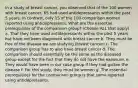 In a study of breast cancer, you observed that of the 100 women with breast cancer, 65 had used antidepressants within the past 5 years. In contrast, only 15 of the 100 comparison women reported using antidepressants. What are the essential prerequisites of the comparison group? (Choose ALL that apply) a. That they have used antidepressants within the past 5 years but have not been diagnosed with breast cancer b. They must be free of the disease we are studying (breast cancer) c. The comparison group has to also have breast cancer d. The comparison should essentially be the same as the diseased group except for the fact that they do not have the exposure. e. They would have been in our case group if they had gotten the disease f. For this study, they must be women g. The essential prerequisites for the comparison group is that some reported using antidepressants.