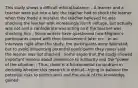 This study shows a difficult ethical balance: - A learner and a teacher were put into a lab; the teacher had to shock the learner when they made a mistake; the teacher believed he was shocking the learner with increasingly harsh voltage, but actually was not and a confederate was acting as if the teacher was shocking him - Some writers have questioned how Milgram's participants coped with their involvement later on: - In an interview right after the study, the participants were debriefed, but to avoid influencing potential participants they never said the learner was not shocked - Some argue that the study showed important lessons about obedience to authority and the "power of the situation - Thus, there is a fundamental conundrum in deciding whether this research is ethical—trying to balance the potential risks to participants and the value of the knowledge gained