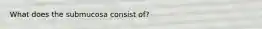 What does the submucosa consist of?