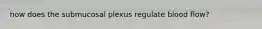 how does the submucosal plexus regulate blood flow?