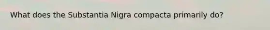 What does the Substantia Nigra compacta primarily do?